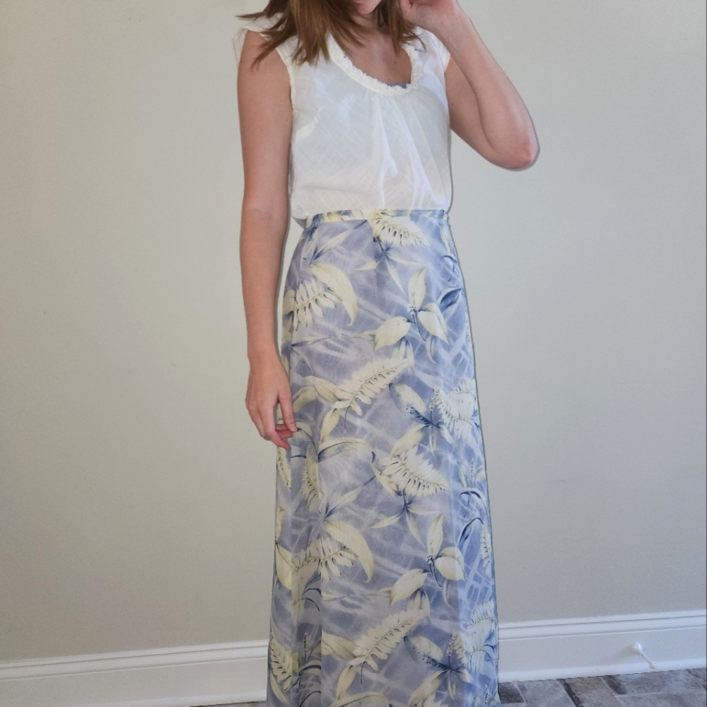 Vintage 100% Silk Skirt
